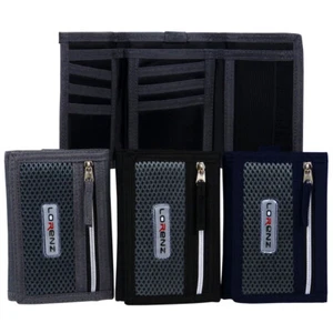 Mens Boys Sports Wallet Nylon Belt Clip Credit/Debit Card TriFold 3 Colours - Picture 1 of 13