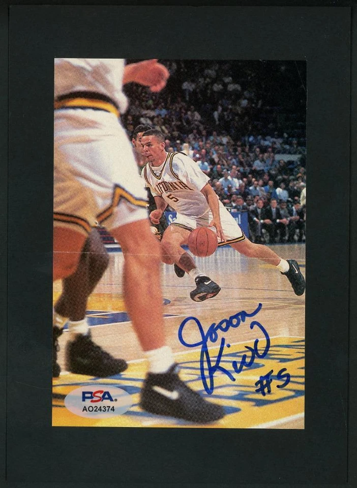 JASON KIDD signed college-era autograph small photo | California - PSA/DNA cert! - Image 1 of 1