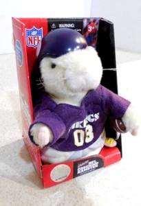 NFL Cheering Hamster Minnesota Vikings 2003 Gemmy Unused We Are The Champions - Picture 1 of 12