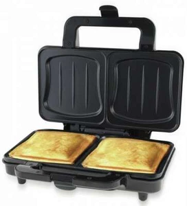 XXL SANDWICHMAKER Sparsame 900 W SANDWICHTOASTER große Muschel Formen - Bild 1 von 3