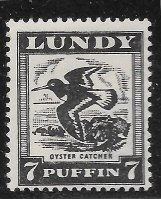 1930 Lundy (Bristol Channel) UK Private Post # MPOG VF PUFFIN OYSTER CATCHER - Image 1 of 2