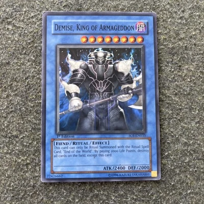 Demise, King of Armageddon SOI-EN035 Shadow of Infinity-1st Edition 1st Edition - Image 1 of 4