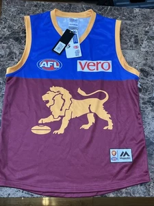 Nuova con etichette Brisbane Lions 2017 replica Guernsey maglia uomo M Medium AFL - Majestic - Foto 1 di 5