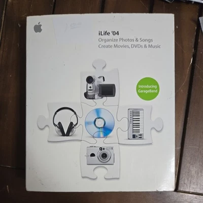 2004 Mac iLife 04 iPhoto4,Garageband, iTunes4, iMovie4, iDVD4, New in Retail Box - Image 1 of 4