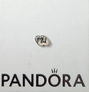 Genuine Pandora Interlocked Hearts Petite Floating Locket Charm Excellent Condit - Picture 1 of 3