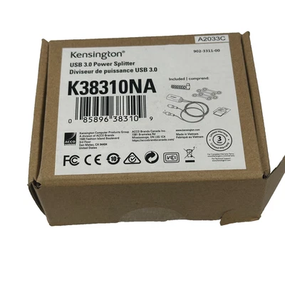 Kensington K38310NA 60W USB 3.0 Power Splitter – 8 Tips – SD4700P-4900P - image 1 of 4