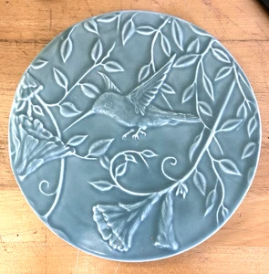 Edgecomb Potters of Maine: Kolibri Untersetzer @ 8 Zoll Porzellan - Bild 1 von 5
