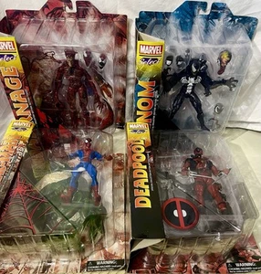 Diamond Select Marvel Comics CARNAGE,SPIDER-MAN,VENOM,DEADPOOL LOT OF 4 NEW - Picture 1 of 15
