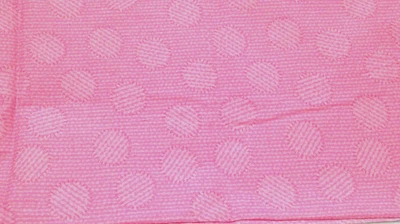 Fabric Cranston NEW 44" x 18" Patched Pink Circle on Bubblegum Pink $3.50 - Image 1 of 3