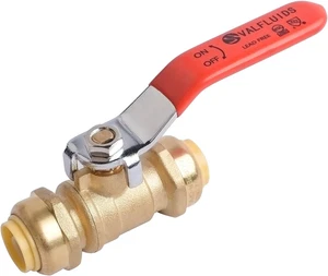 Push-to-Connect Kugelhahn, Vollanschluss Schwerlasthahn für Kupfer, PEX, CPVC, LF - Bild 1 von 5