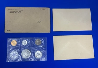 1958 US Proof Set 90% Silver in Original Mint Treasury Envelope & Inserts - Image 1 of 3