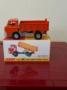 DINKY TOY NO 438 FORD D800 KIPPER (SELTEN ORANGE) IN NEUWERTIGEM UNBERÜHRTEM ZUSTAND - Bild 1 von 16