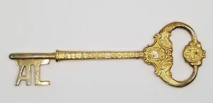 Vintage goldfarbener Schlüssel zu Atlantic City gegeben vom Bürgermeister von Atlantic City New Jersey - Bild 1 von 14