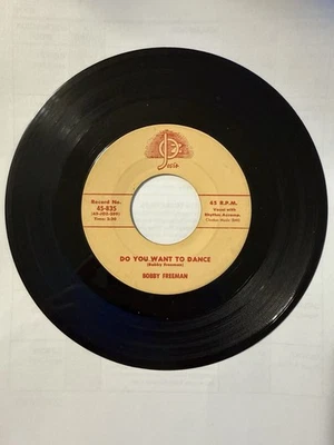 Bobby Freeman 45 RPM Do You Want to Dance VG+ Josie Cream Label Red Text 1958 - Image 1 of 4