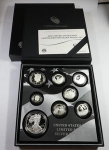 2016 US Mint Silver Proof 8 Coin Set with American Eagle w OGP #57875T - Picture 1 of 9