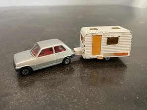 Matchbox Superfast #21 Renault Le Car & #31 1977 Caravan Camper Trailer Lesney - Picture 1 of 24