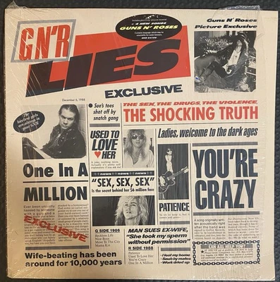 Guns N' Roses Lies Uncensored Cover w/Hype Sticker - Image 1 of 4