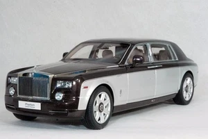 1/18 Rolls Royce Phantom Ewb / rosso scuro metallizzato - argento Rolls-Royce Minicar - Foto 1 di 10
