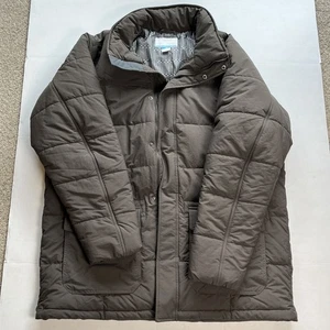 Columbia Herren XL Extra Large Braun Puffer Jacke Thermo Coil Full Zip ohne Kapuze - Bild 1 von 4