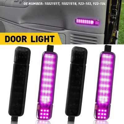 4 фиолетовых светодиодных светильника для салона двери Chevrolet Tahoe 1995-2006 США - Изображение 1 из 4