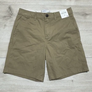 Abercrombie & Fitch pantaloncini kaki bambini taglia 15/16 chino marrone classico estivo ragazzi - Foto 1 di 15