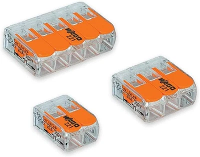 WAGO 221 Lever Type Push Reusable Electrical Wire Cable Connectors - Image 1 of 3