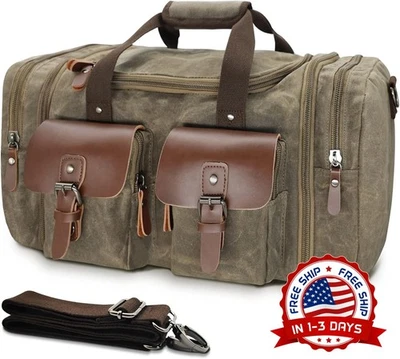 Bolsa de lona impermeable de 50 l para viaje de fin de semana o de noche NEW US - Image 1 of 4