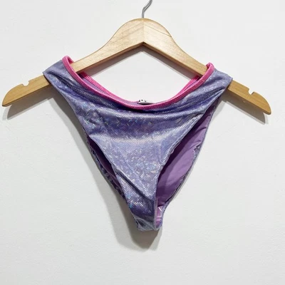 NEW Revibe Dippin Daisy's Legacy Swim Bathing Suit Bikini Bottom Holographic S - Imagem 1 de 4
