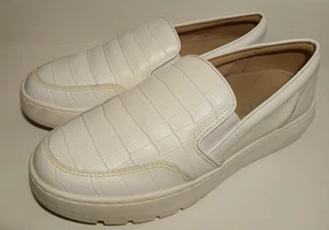 Zapatos sin cordones Vionic Dinora Croco de cuero blanco con plataforma talla 8 - Imagen 1 de 7