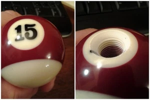 #15 fifteen POOL BILLIARD BALL GEAR SHIFTER SHIFT KNOB jeep car truck new - Picture 1 of 7