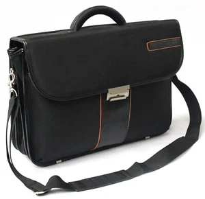 Maletín de negocios negro para computadora portátil para hombre Maletín mensajero Cartera Estuche de trabajo Bolsa de oficina - Imagen 1 de 6