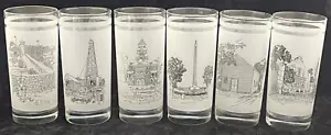 Set completo di 6 occhiali con gelo commemorativi Texas 150° anniversario - Foto 1 di 10