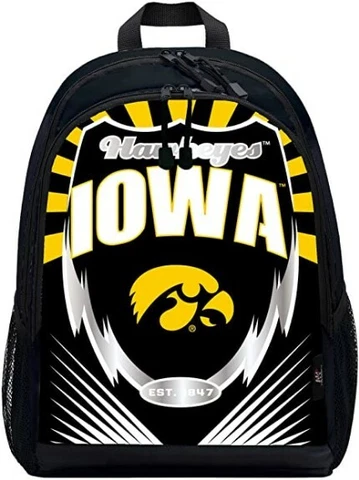 Iowa Hawkeyes Kids Lightning Backpack - NCAA Cover