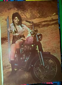 SCHÖNES SEXY EASY RIDER VINTAGE 1969 MOTORRAD CHOPPER POSTER - SCHÖN! - Bild 1 von 4