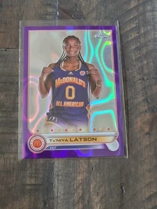 2022 Topps Chrome Mcdonald's All American Lila Refractors #77 Ta' Niya Latson - Bild 1 von 2