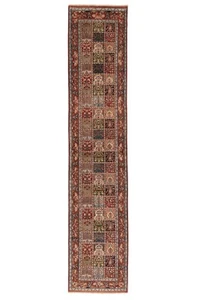 Moud Alfombra Persa Hecha a Mano 397x83 cm-Fine Oriente Alfombra Carpet Manta - Picture 1 of 9