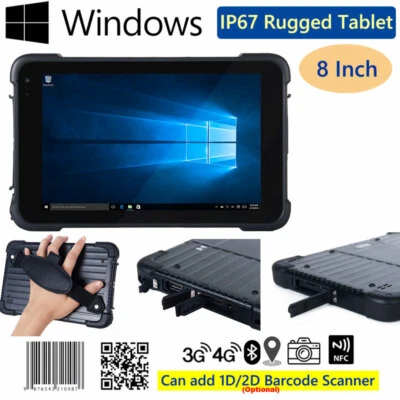 WIFI 4G Windows 10 Rugged Tablet PC Logistics Mobile Phone 2D Barcode Scanner - Image 1 of 4