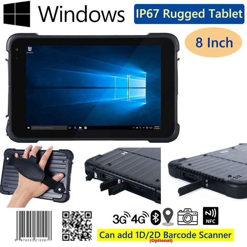 WIFI 4G Windows 10 Rugged Tablet PC Logistics Mobile Phone 2D Barcode Scanner - Image 1 of 4