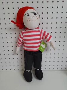 Imajo Pirate Rag Doll/Soft Doll/Handmade Fair Trade Item/37cm Toy Doll - Picture 1 of 8
