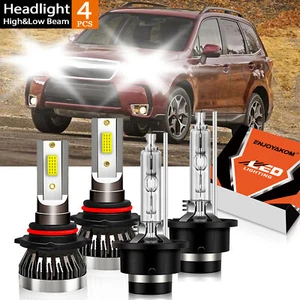 9005+D2S Faro LED HID Bombillas de haz alto bajo para Subaru Forester 2006-2013 - Imagen 1 de 11