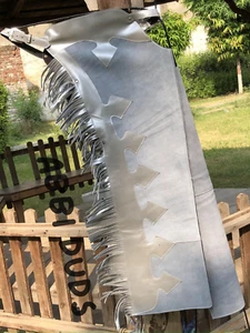 Gorras de cuero de gamuza hechas a mano, grietas de cuero para montar a caballo, pantalones occidentales - Imagen 1 de 4