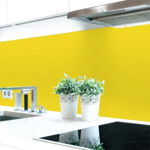 Küchenrückwand Gelbtöne Unifarben Premium Hart-PVC 0,4 mm selbstklebend - Bild 1 von 52