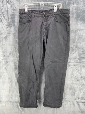 Брюки Ermenegildo Zegna прямой покрой Chino 38x30 мужские серые черные хлопчатобумажные эластичные - Изображение 1 из 4