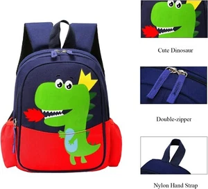 Kids Toddler Backpack Cute Cartoon Dinosaur Animal Book Bag Cartoon Preschool... - Picture 1 of 6