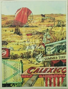 Calexico Nordamerika Tour - 2013 Landland Poster Dan Black Offizieller Kunstdruck - Bild 1 von 5