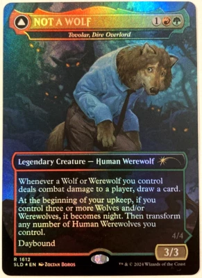 MTG Not A Wolf - Tovolar Dire Overlord FOIL Secret Lair 1612 NM - Image 1 of 4