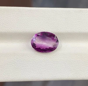 5,57 ct bester Glanz/natürliche BI-Farbe lila Fluorit - ovales Video!! - Bild 1 von 2