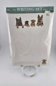 Otter House Vintage 1999 Deutscher Schäferhund & Welpen bedruckt stationär Set NEU - Bild 1 von 5