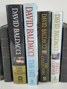 David Baldacci Menge 4 Hardcover Bücher Fiktion Staubabdeckungen Krimi Thriller - Bild 1 von 6