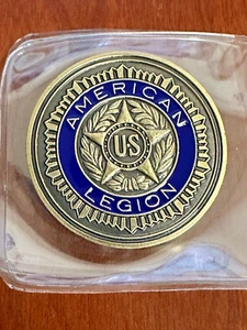Moneda Desafío Apreciación Servicio Militar 1.5" Veteranos Legión Americana - Imagen 1 de 2